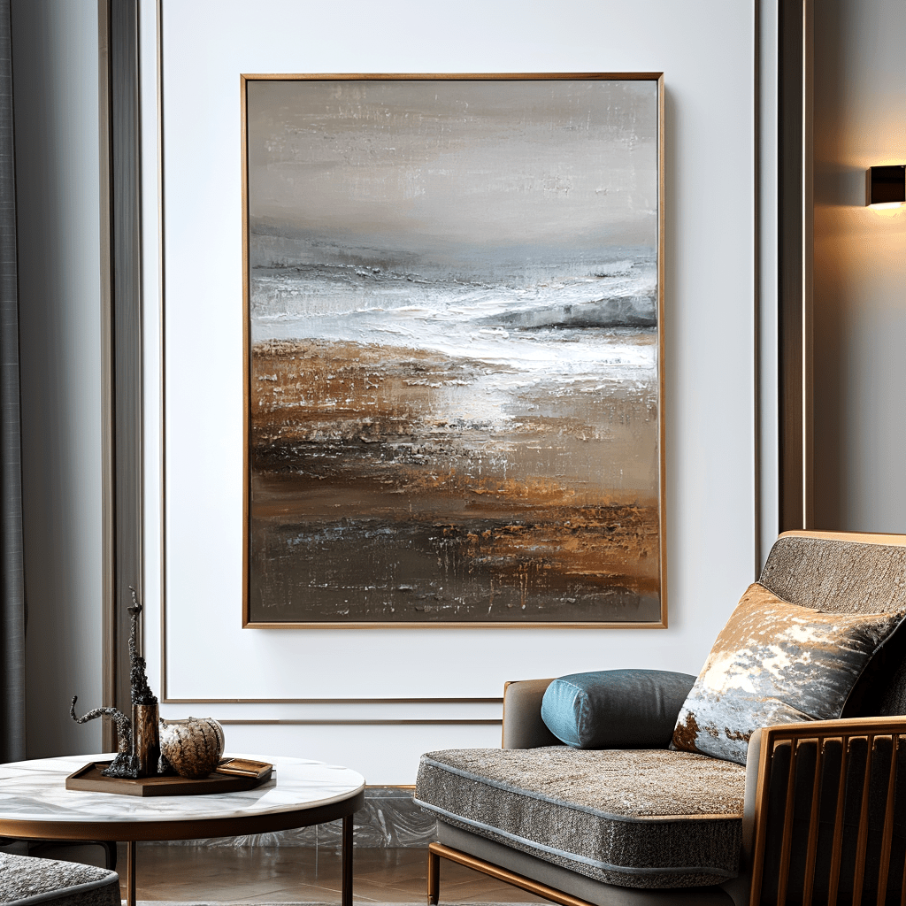 Coastal Drift – Abstract Seascape Painting #45 Painting artwepaint 