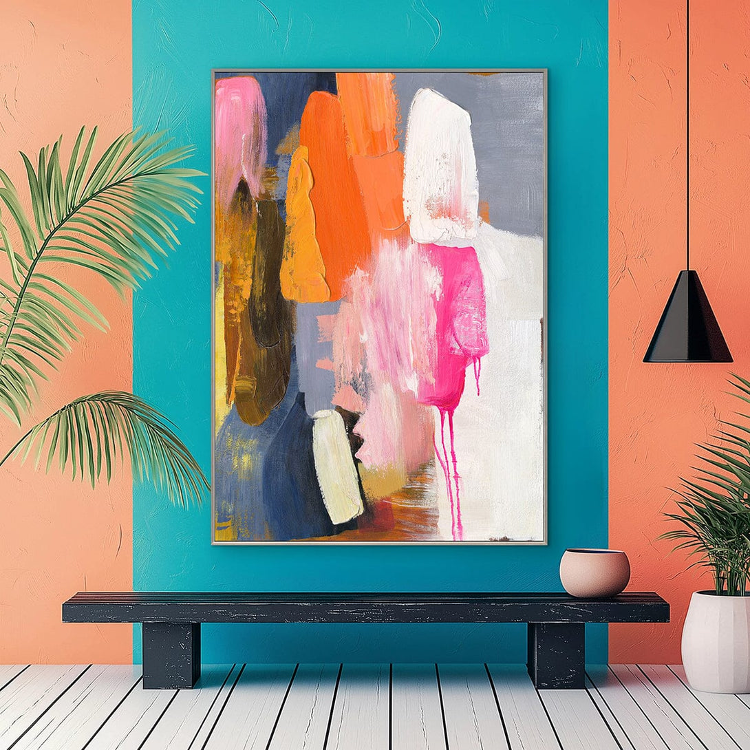 Color Cascade-Bright Abstract Painting #P2687 Painting artwepaint 