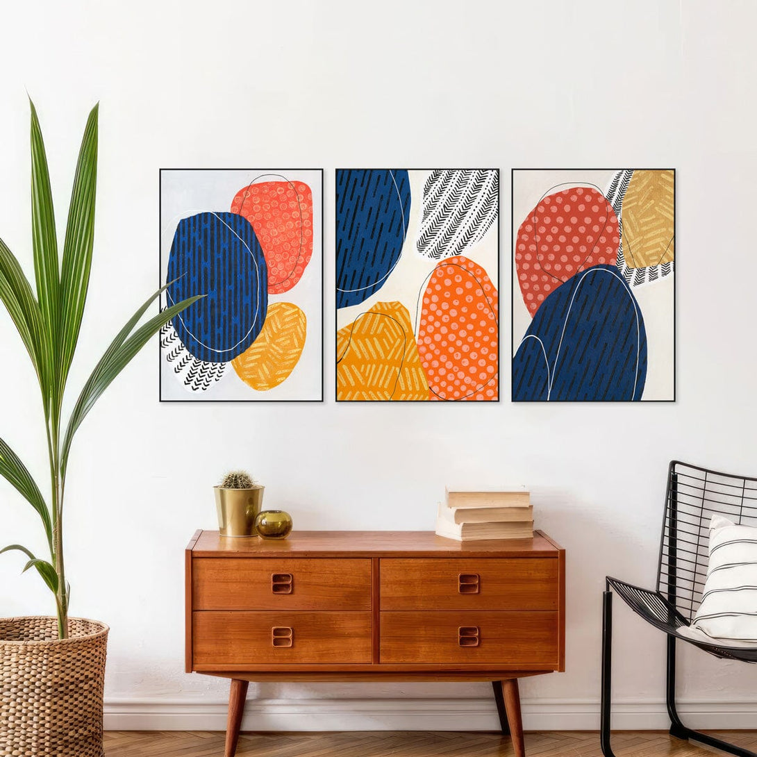 Color Symphony - Geometric Rhythm Abstract #J2015 Painting artwepaint 