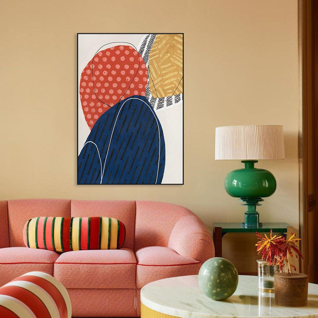 Color Symphony - Geometric Rhythm Abstract #J2015 Painting artwepaint 