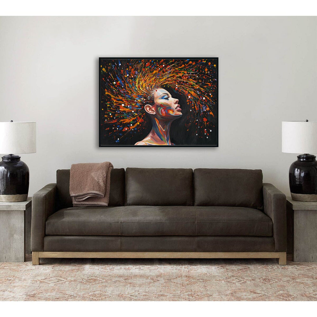 Colorburst Mind - Abstract Portrait#M3782 Painting artwepaint 