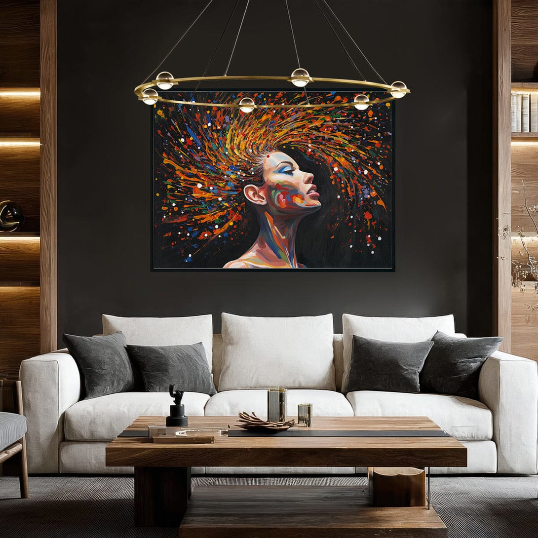 Colorburst Mind - Abstract Portrait#M3782 Painting artwepaint 