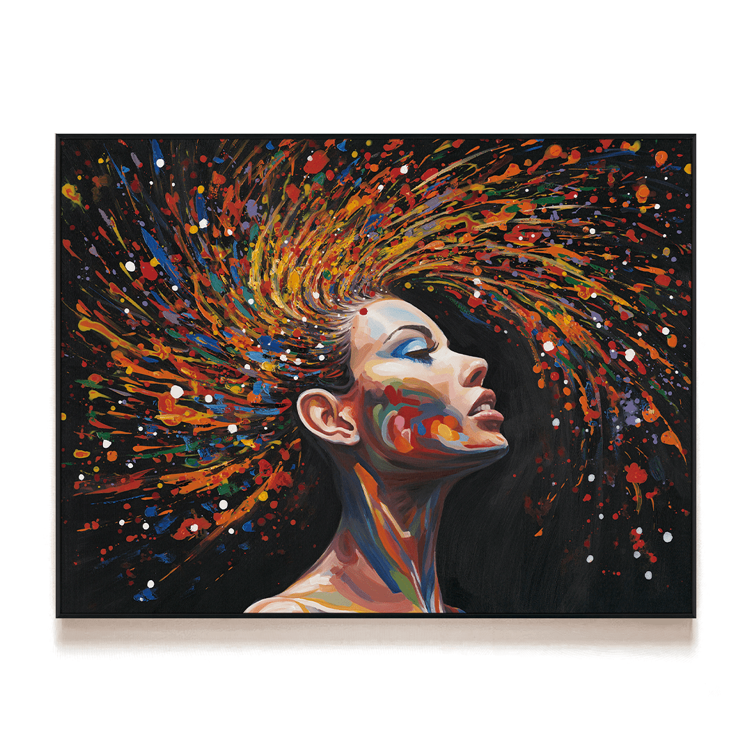 Colorburst Mind - Abstract Portrait#M3782 Painting artwepaint 