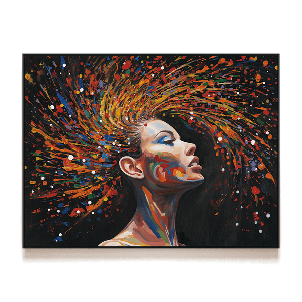 Colorburst Mind - Abstract Portrait#M3782 Painting artwepaint 