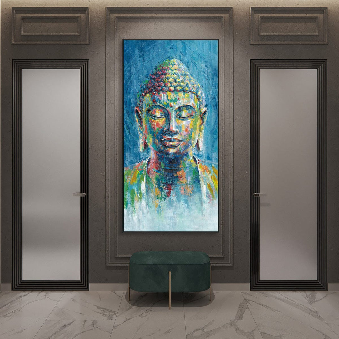 Colorful Serenity - Vibrant Buddha Painting#L0540 Painting artwepaint 