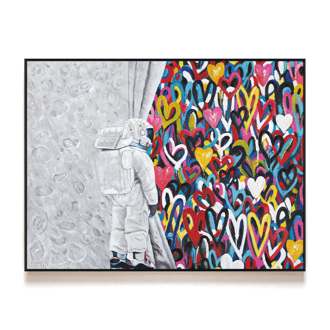 Cosmic Love Astronaut Abstract Painting #I2610 Painting artwepaint 