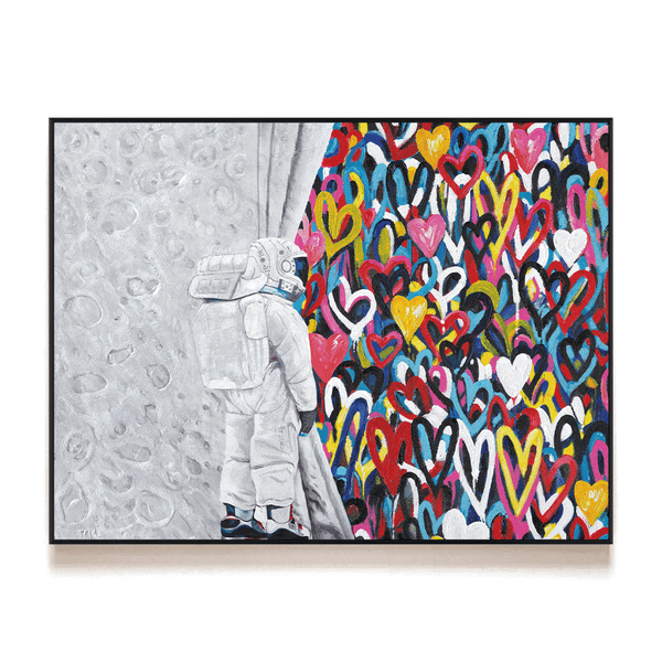 Cosmic Love Astronaut Abstract Painting #I2610 Painting artwepaint 