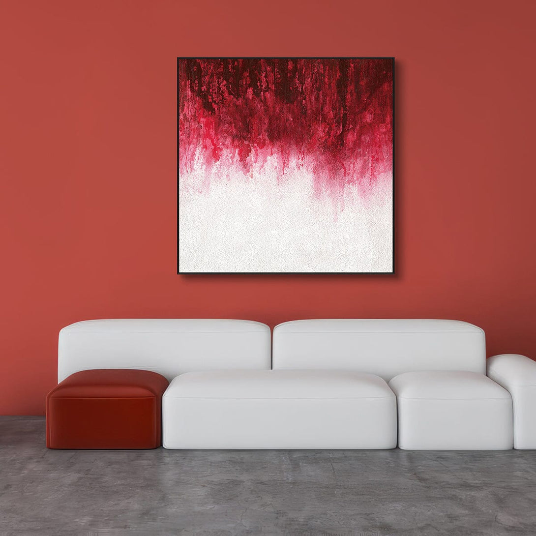 Crimson Fade-Red Abstract Gradient #I9883 Painting artwepaint 