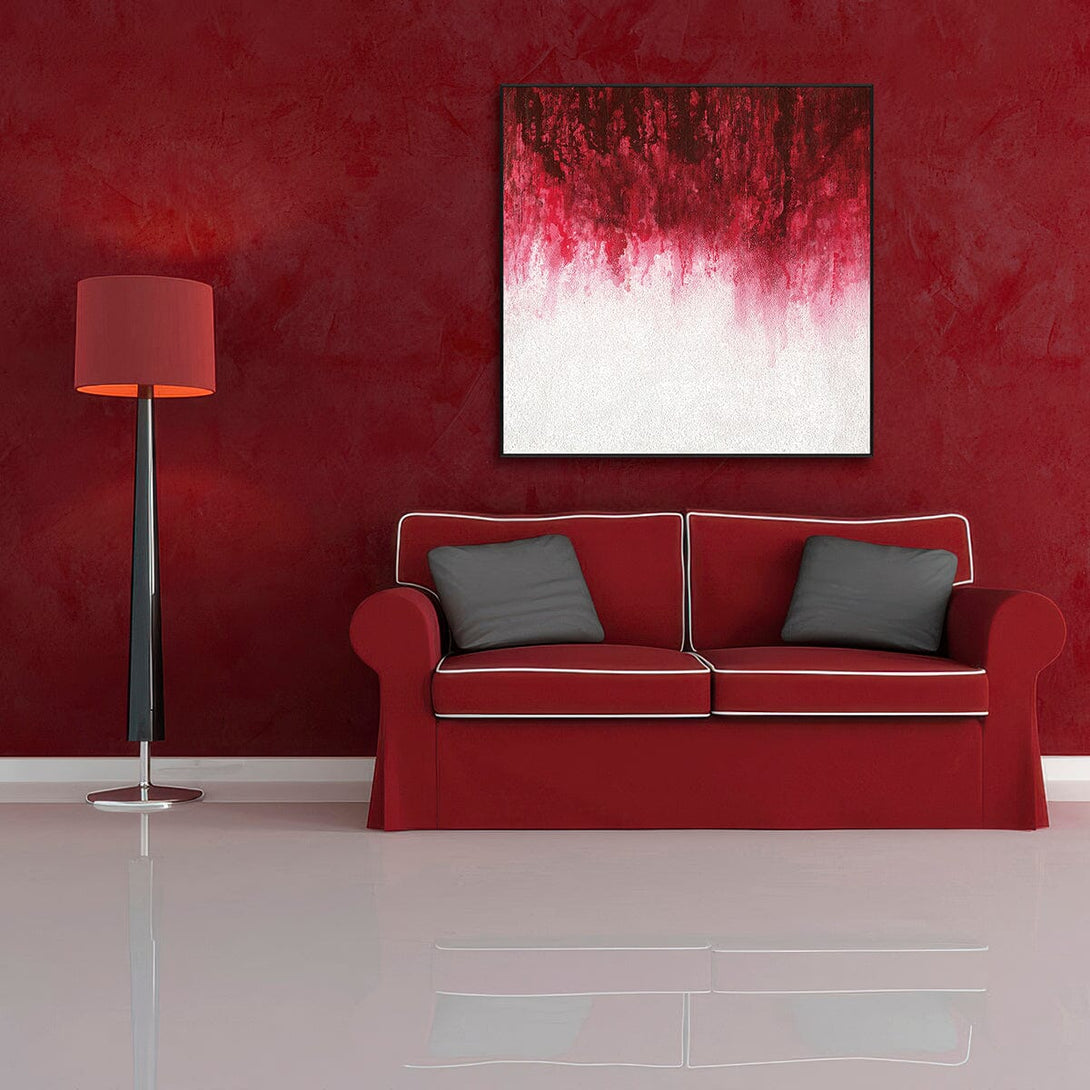 Crimson Fade-Red Abstract Gradient #I9883 Painting artwepaint 