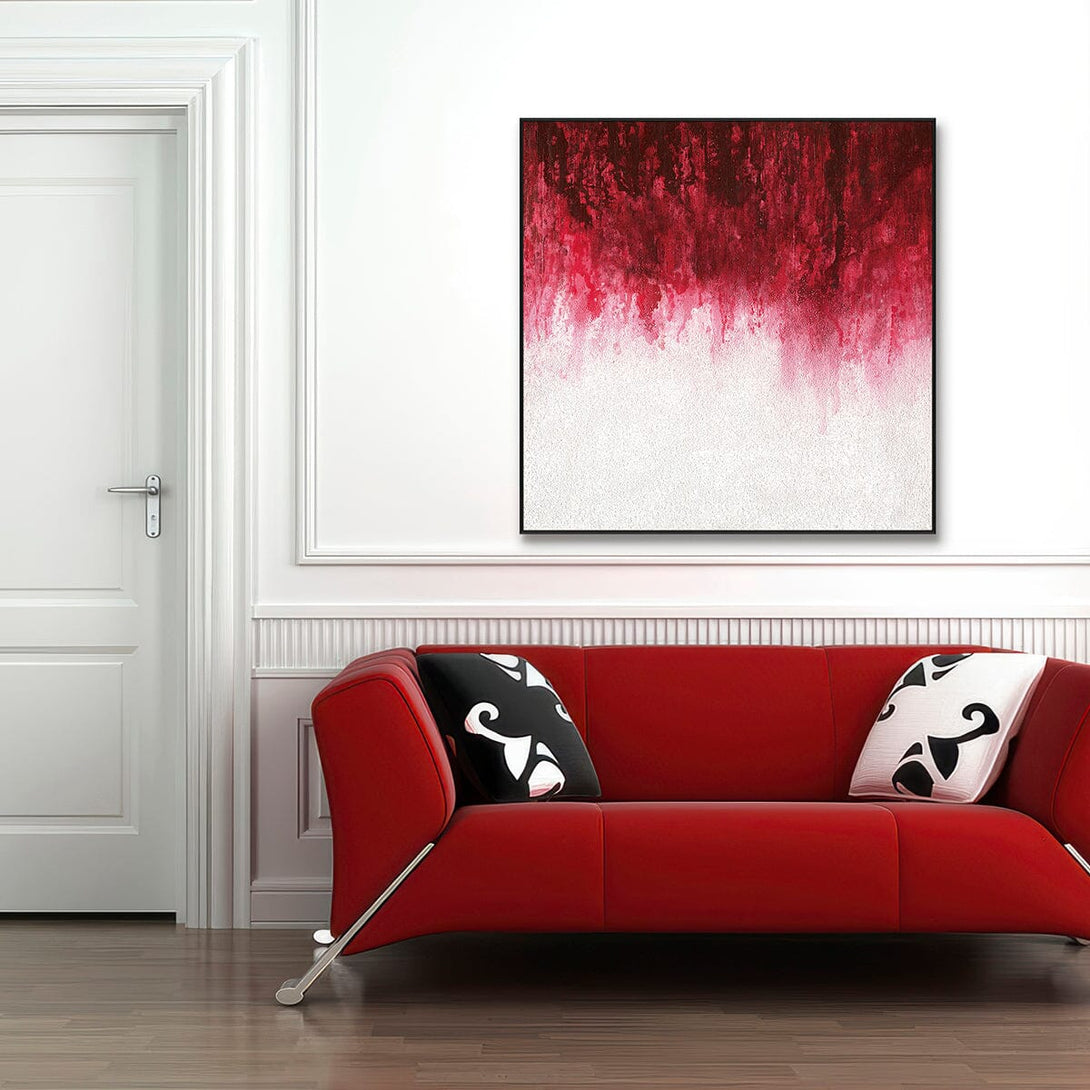 Crimson Fade-Red Abstract Gradient #I9883 Painting artwepaint 