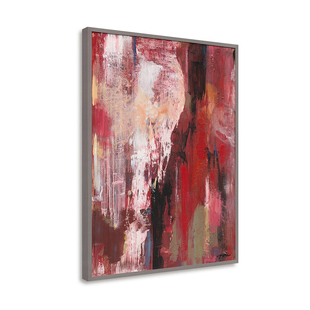 Crimson Flow - Red Abstract Expression #M5665 Painting artwepaint 
