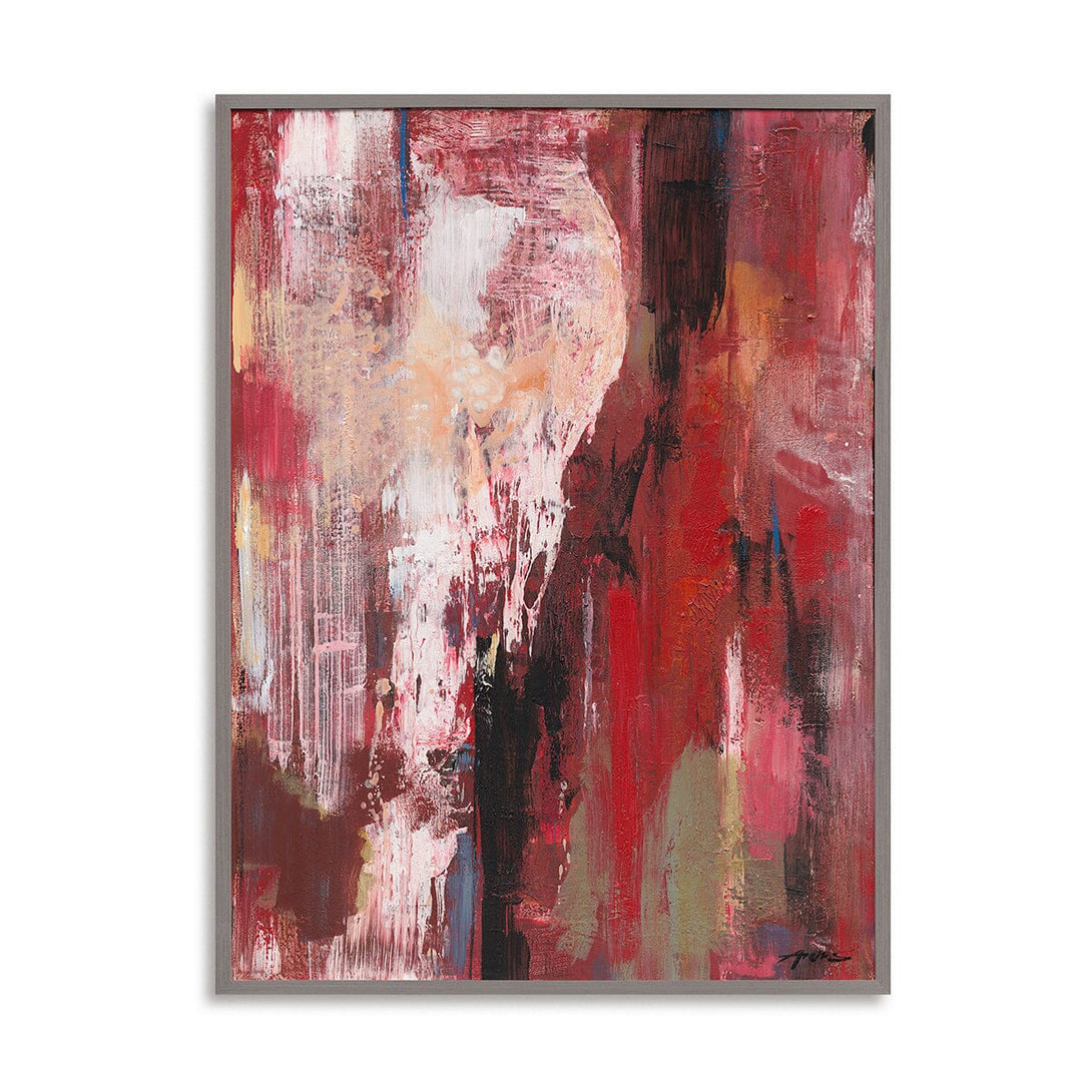 Crimson Flow - Red Abstract Expression #M5665 Painting artwepaint 
