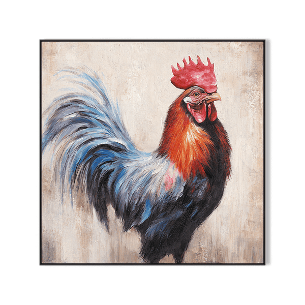 Crown of Colors - Rooster Portrait #M3745 Painting artwepaint 