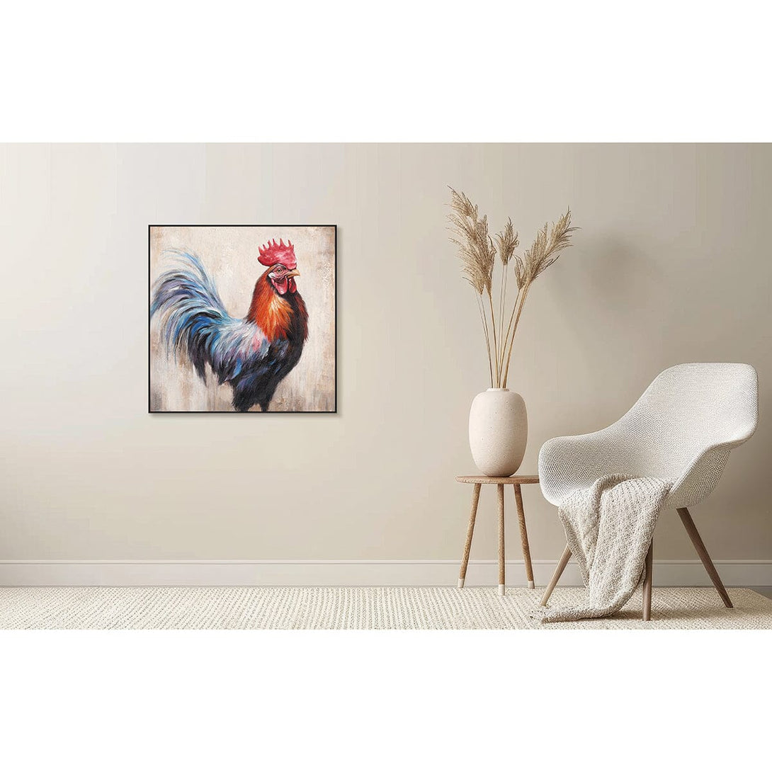 Crown of Colors - Rooster Portrait #M3745 Painting artwepaint 