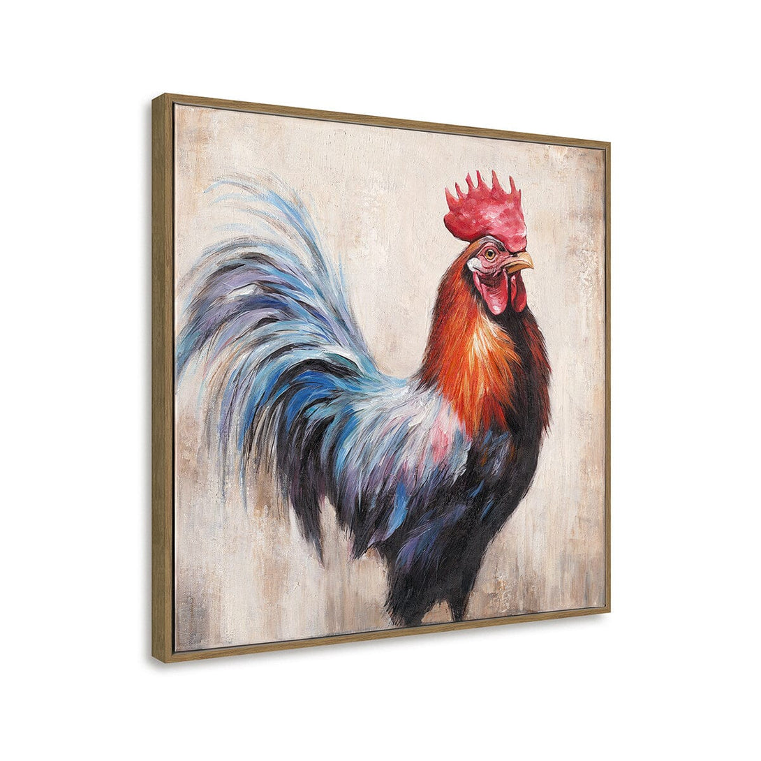 Crown of Colors - Rooster Portrait #M3745 Painting artwepaint 
