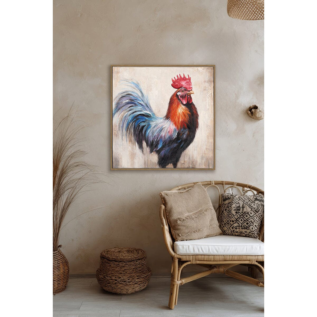 Crown of Colors - Rooster Portrait #M3745 Painting artwepaint 