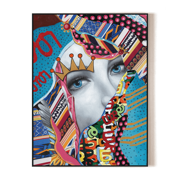 Crowned Vision Abstract Pop Painting #I2507I Painting artwepaint 