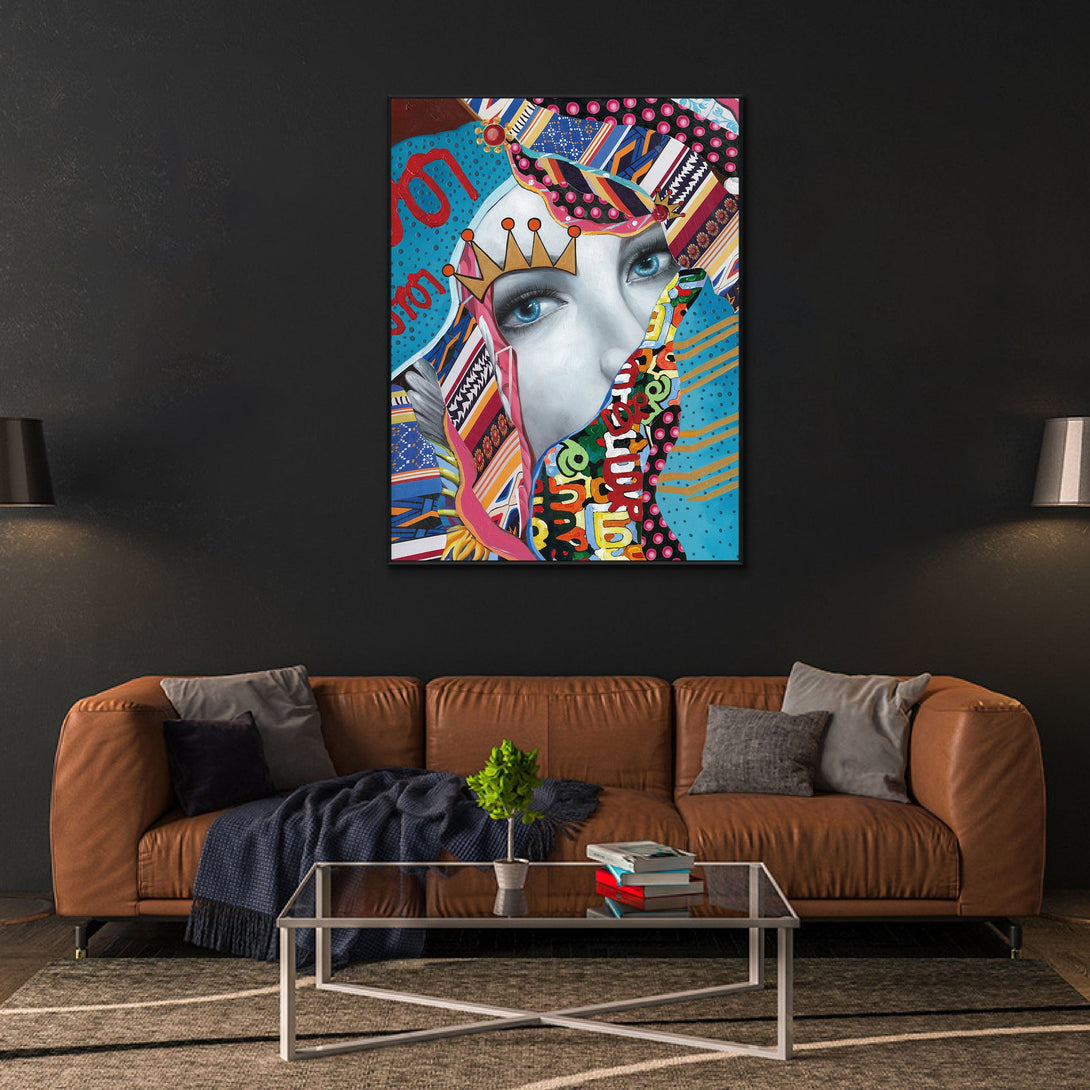 Crowned Vision Abstract Pop Painting #I2507I Painting artwepaint 