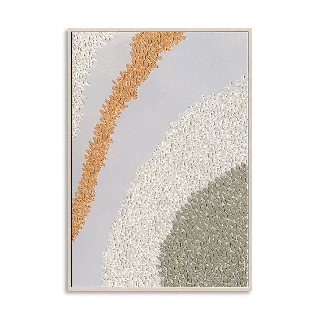 Curved Leaves-Textured Minimalist Painting #MM4637 Painting artwepaint 