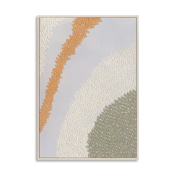 Curved Leaves-Textured Minimalist Painting #MM4637 Painting artwepaint 