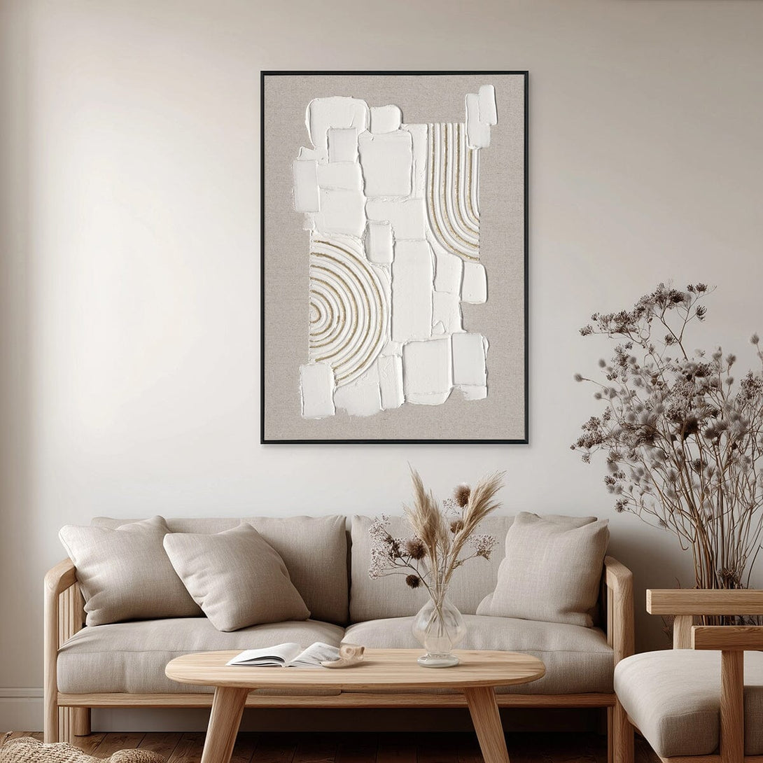Curved Texture - Modern Geometric Abstract#M2616 Painting artwepaint 
