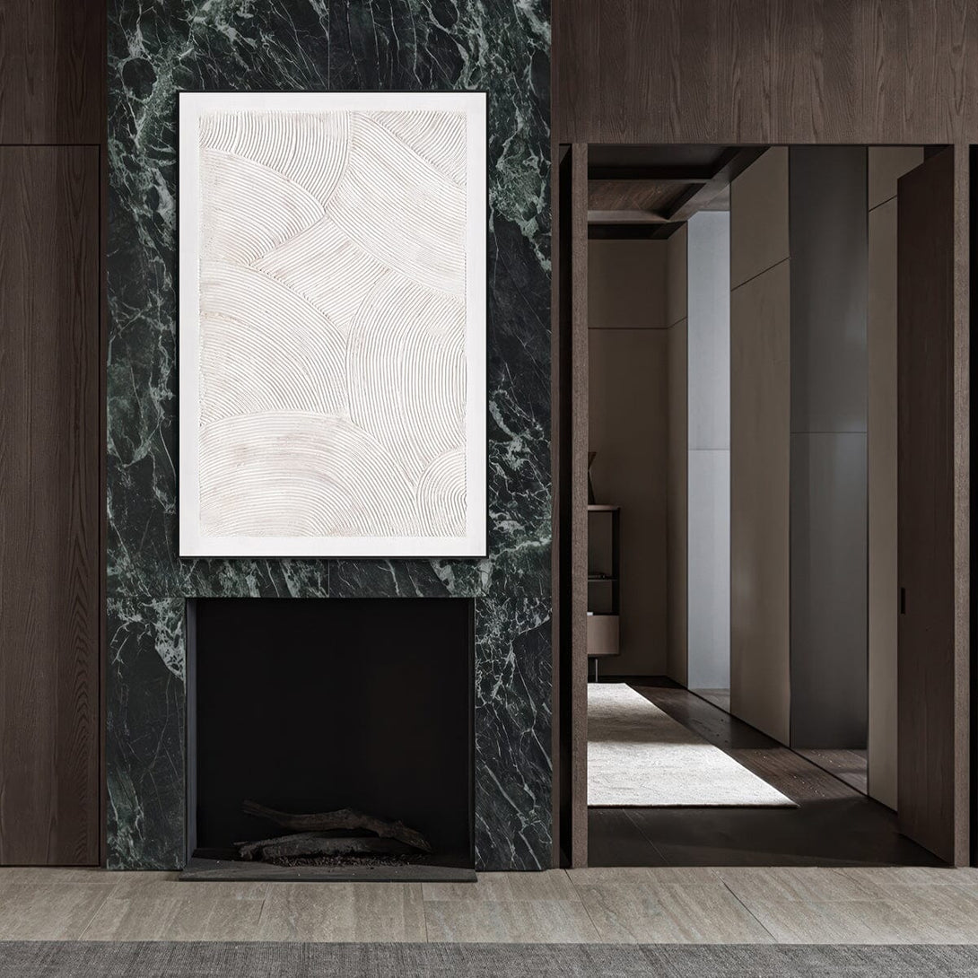 Curved Whites - Minimalist Arched Texture#M4629 Painting artwepaint 