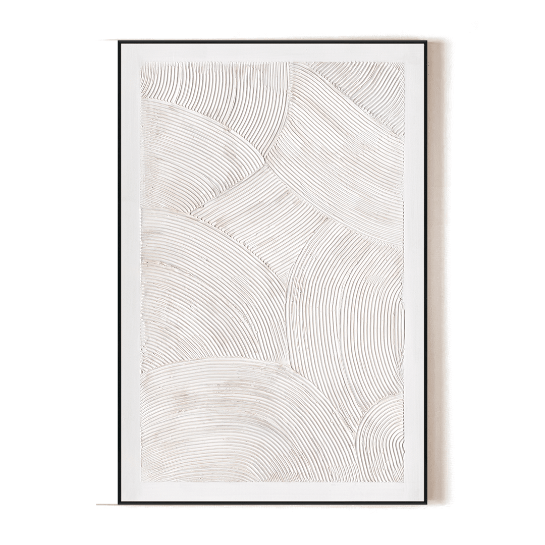 Curved Whites - Minimalist Arched Texture#M4629 Painting artwepaint 