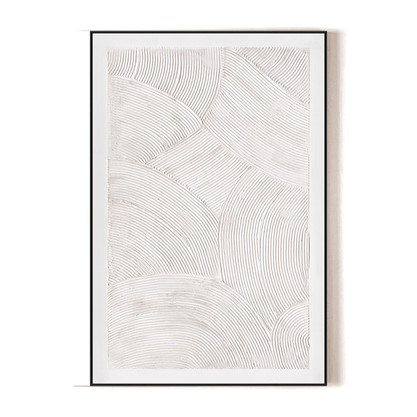 Curved Whites - Minimalist Arched Texture#M4629 Painting artwepaint 