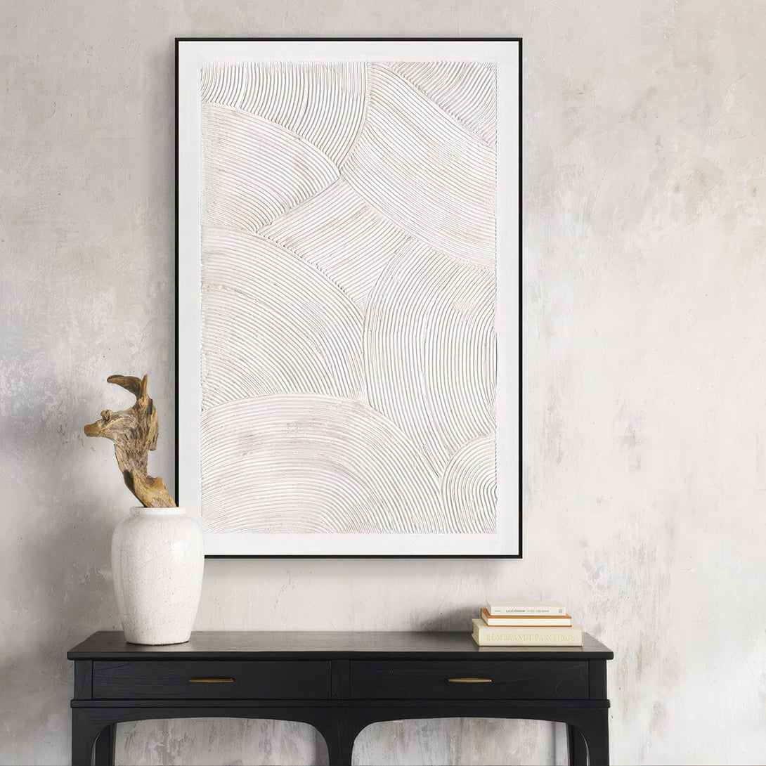 Curved Whites - Minimalist Arched Texture#M4629 Painting artwepaint 