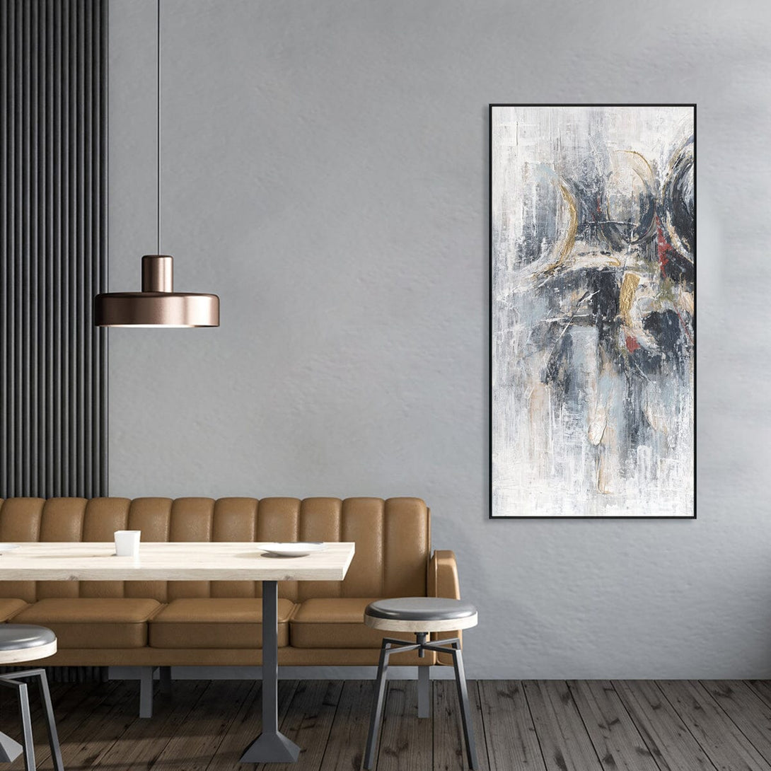 Dance of Light - Gold Foil Textured Abstract#M0710 Painting artwepaint 