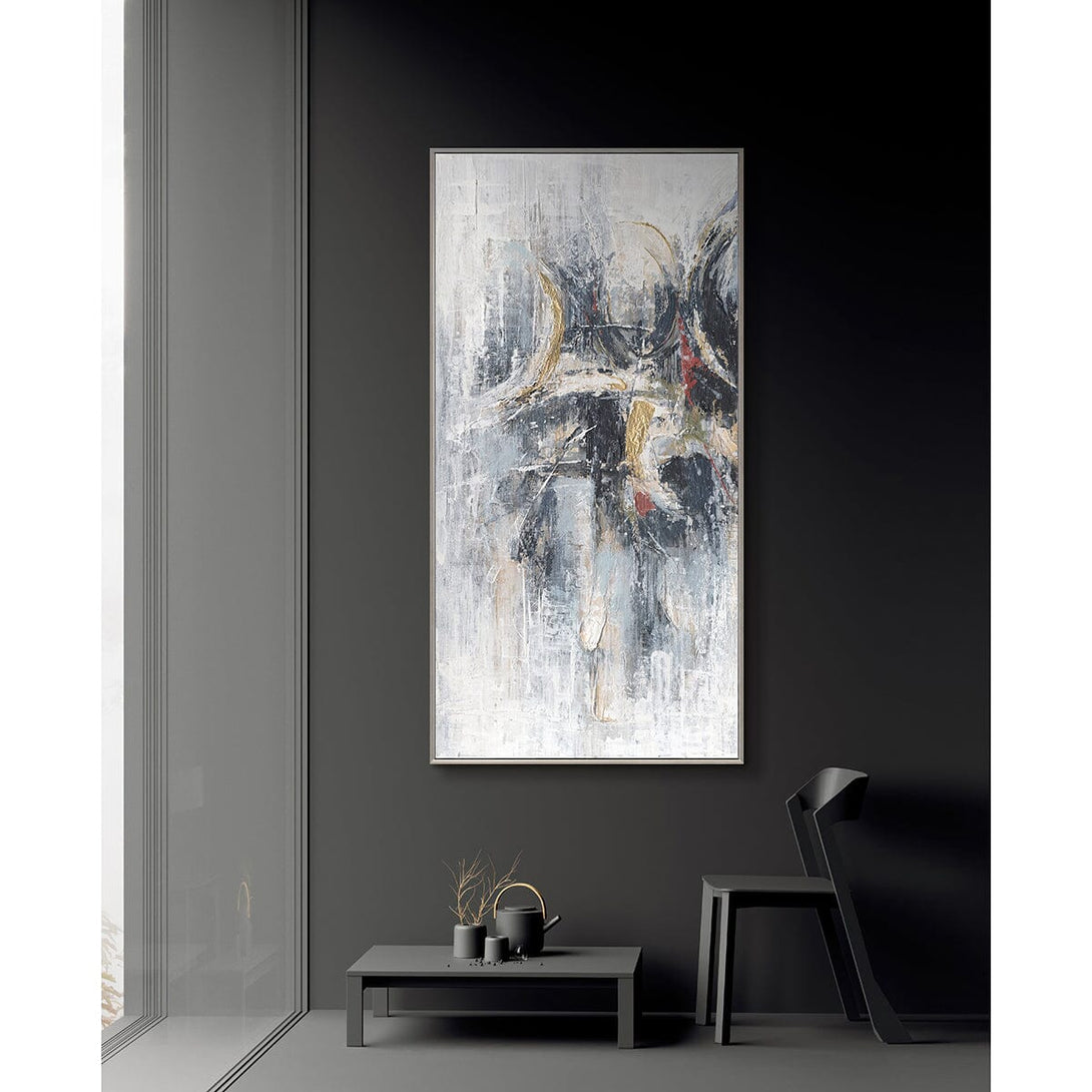 Dance of Light - Gold Foil Textured Abstract#M0710 Painting artwepaint 