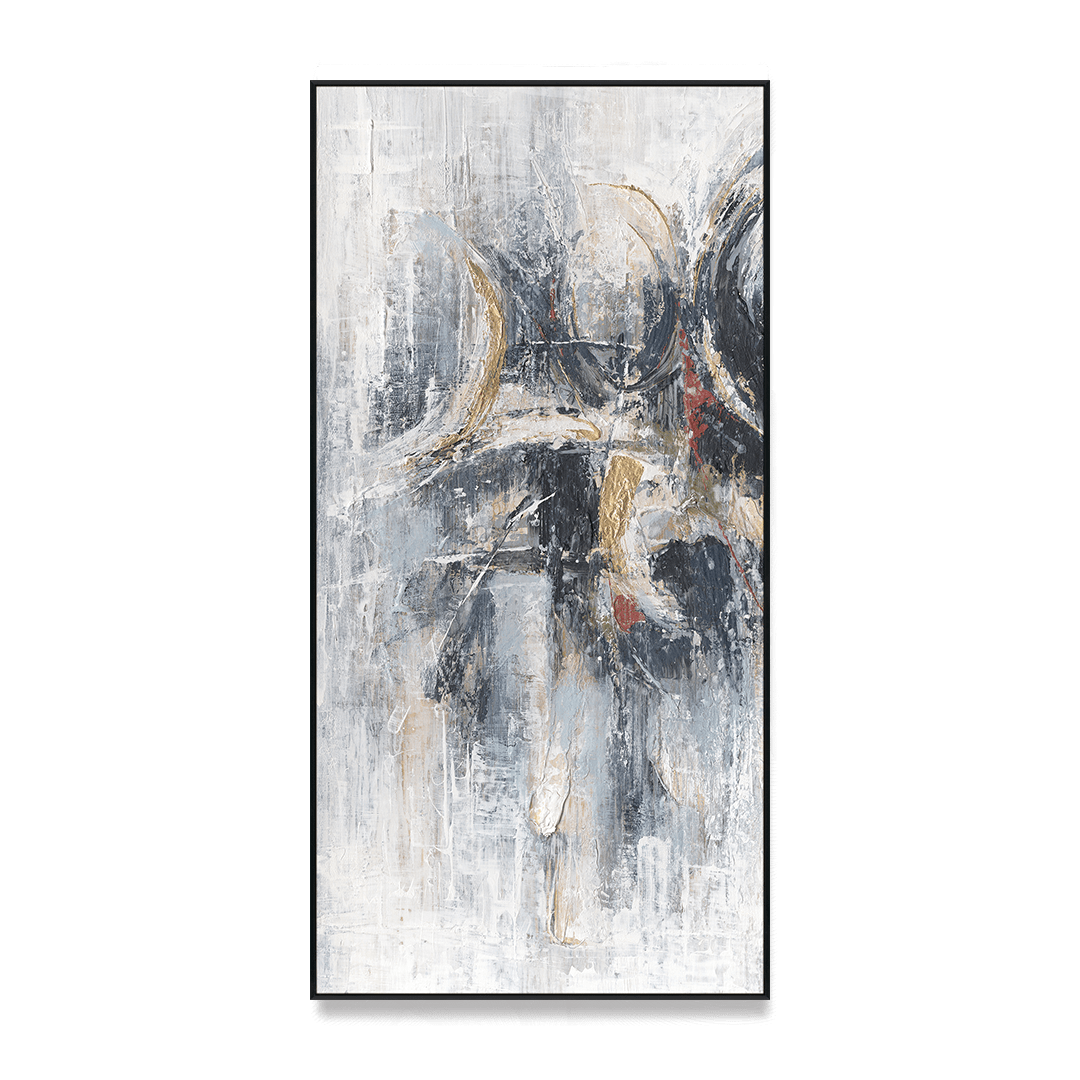 Dance of Light - Gold Foil Textured Abstract#M0710 Painting artwepaint 