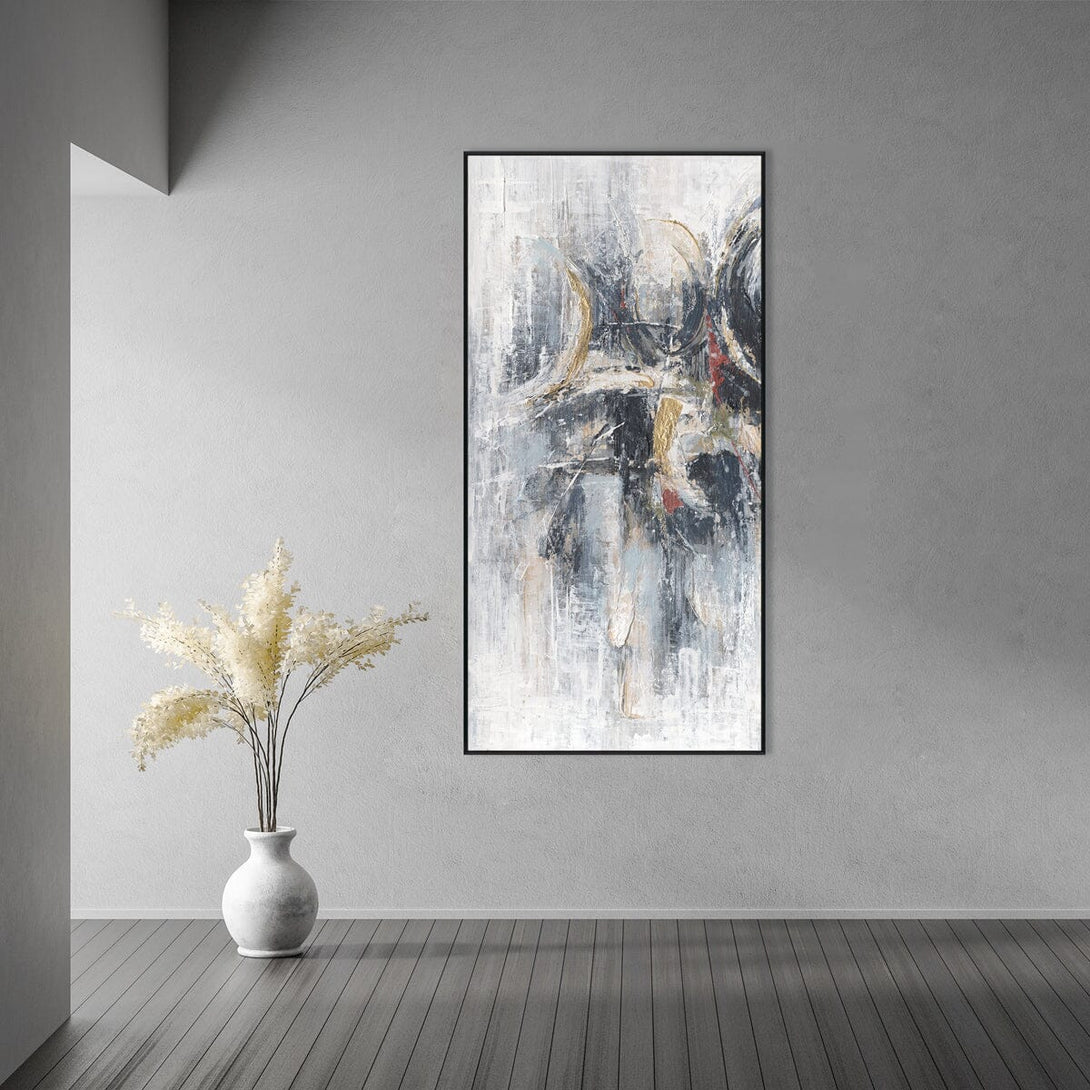 Dance of Light - Gold Foil Textured Abstract#M0710 Painting artwepaint 