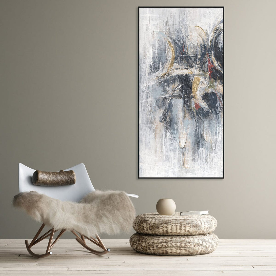 Dance of Light - Gold Foil Textured Abstract#M0710 Painting artwepaint 