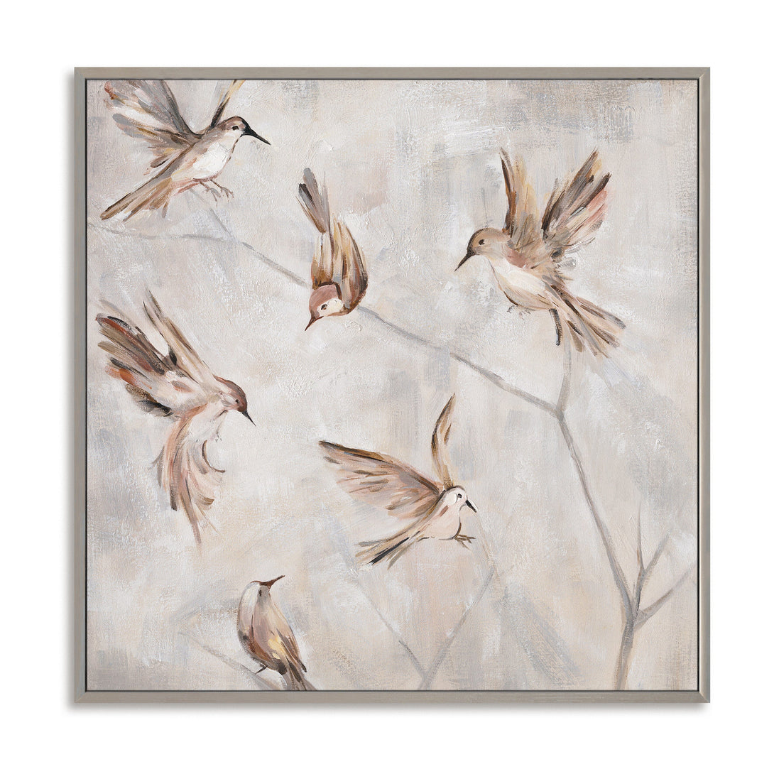 Dancing Poetry - Brown Bird Painting #M3584 Painting artwepaint 