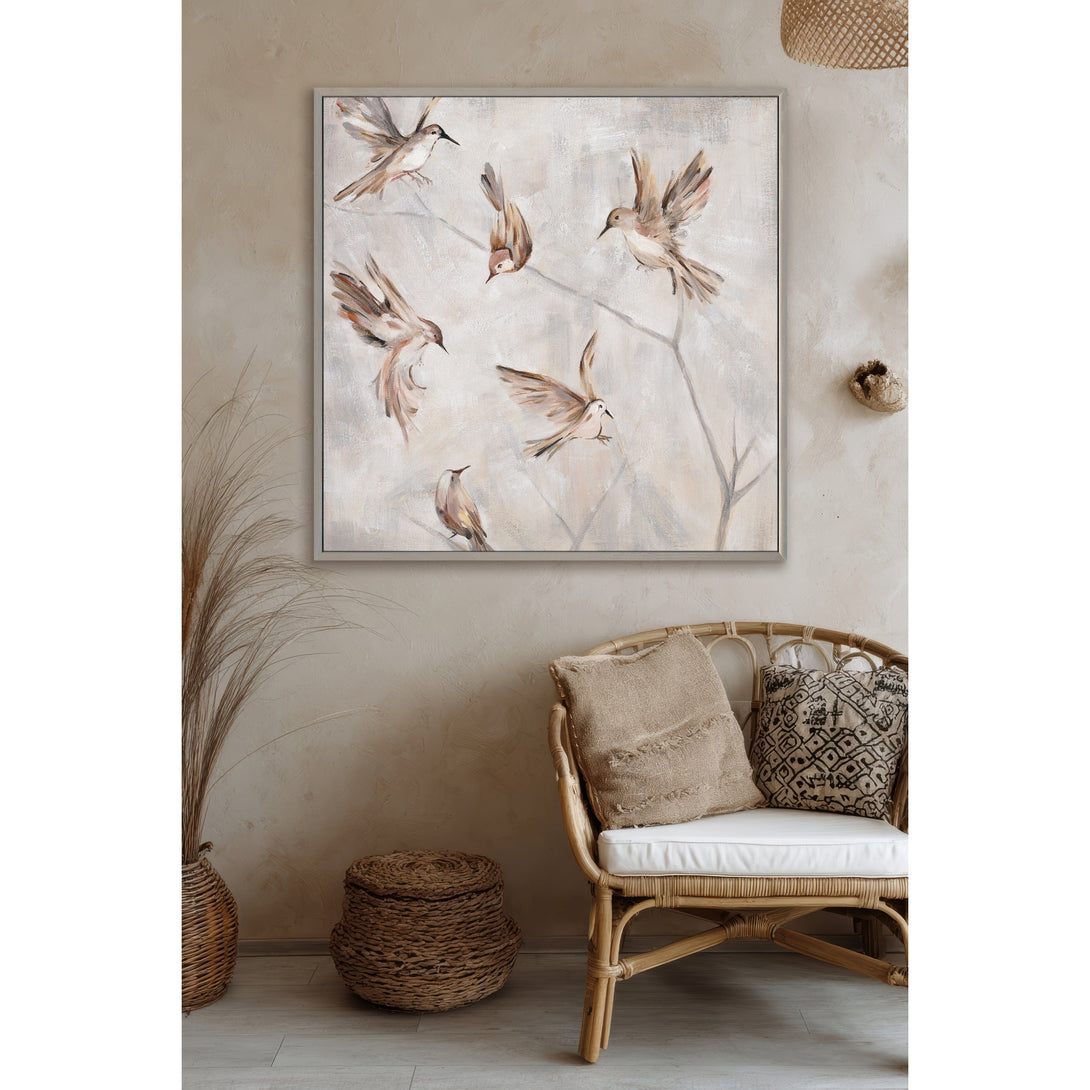 Dancing Poetry - Brown Bird Painting #M3584 Painting artwepaint 