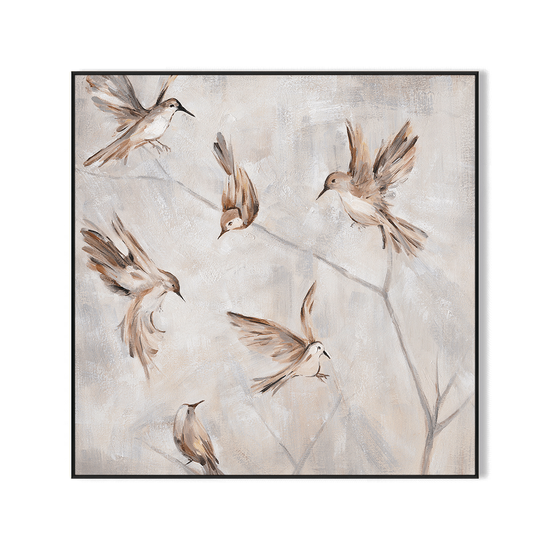 Dancing Poetry - Brown Bird Painting #M3584 Painting artwepaint 