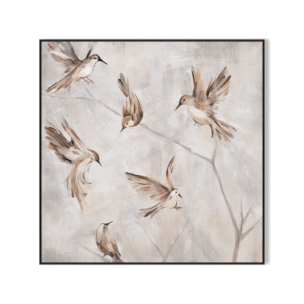 Dancing Poetry - Brown Bird Painting #M3584 Painting artwepaint 