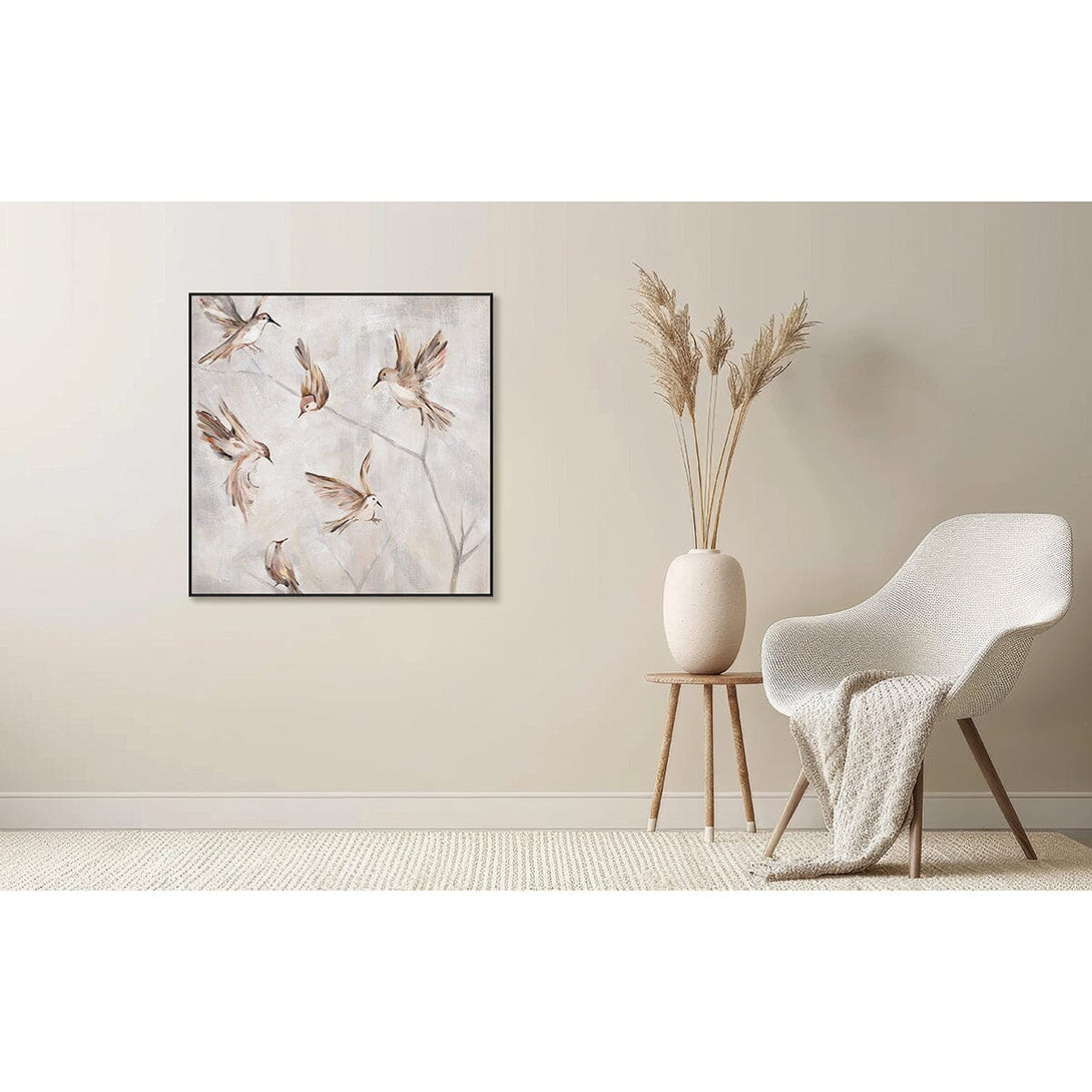 Dancing Poetry - Brown Bird Painting #M3584 Painting artwepaint 