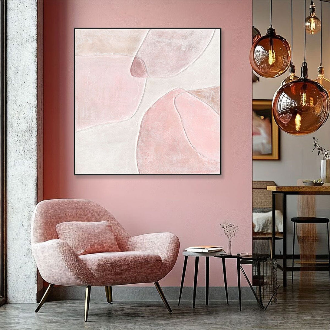 Dawn Blush-Pink Abstract Painting#M4715 Painting artwepaint 