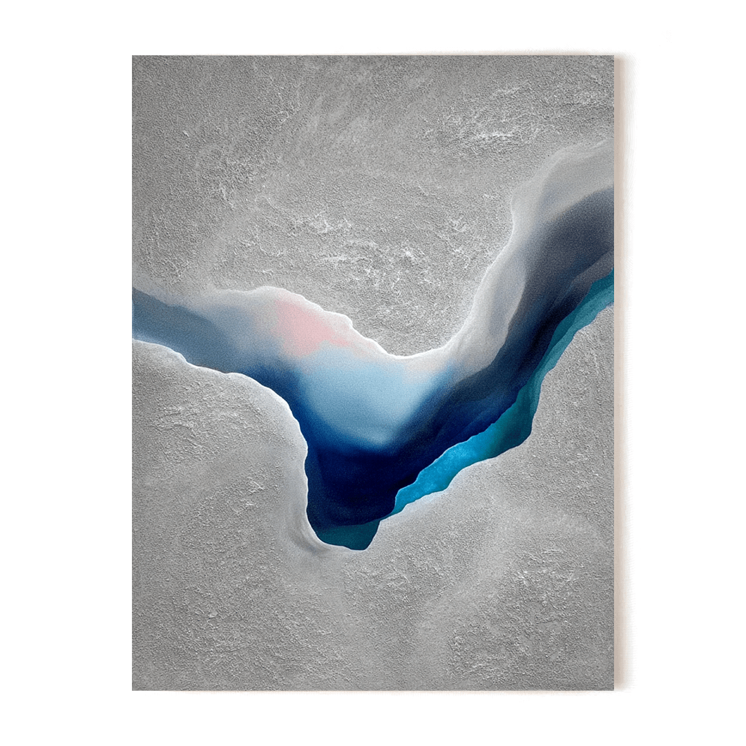 Deep Current – Blue Abstract Geode Painting #awp46 Painting artwepaint 