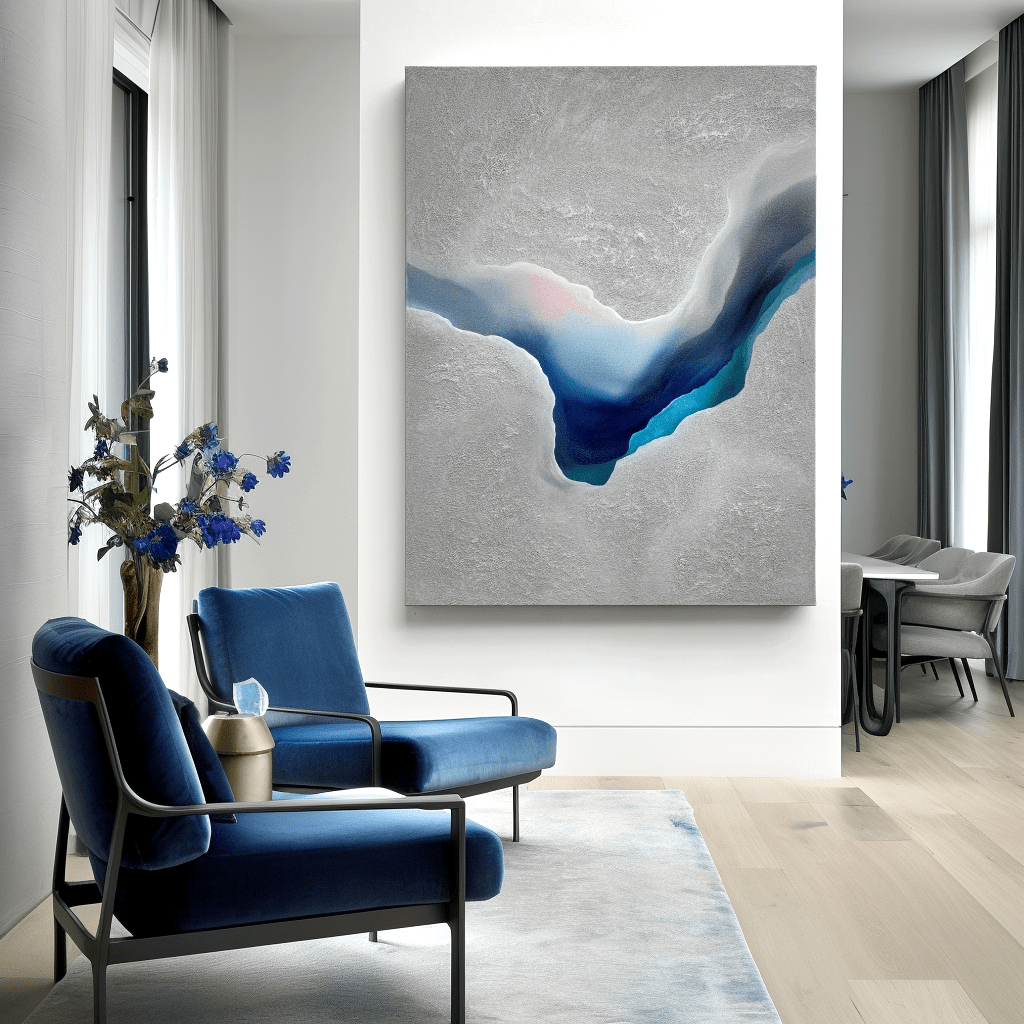 Deep Current – Blue Abstract Geode Painting #awp46 Painting artwepaint 