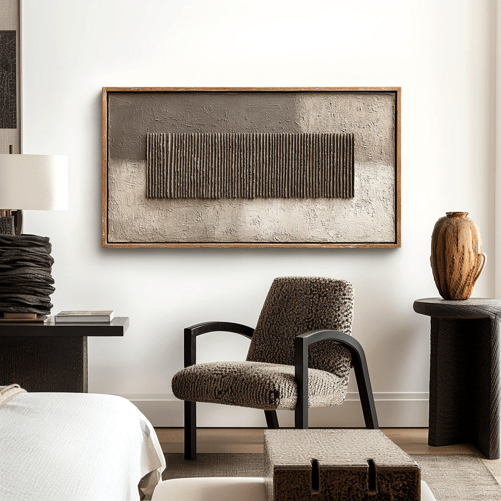 Desert Stripe – Neutral Relief Painting #awp86 Painting artwepaint 