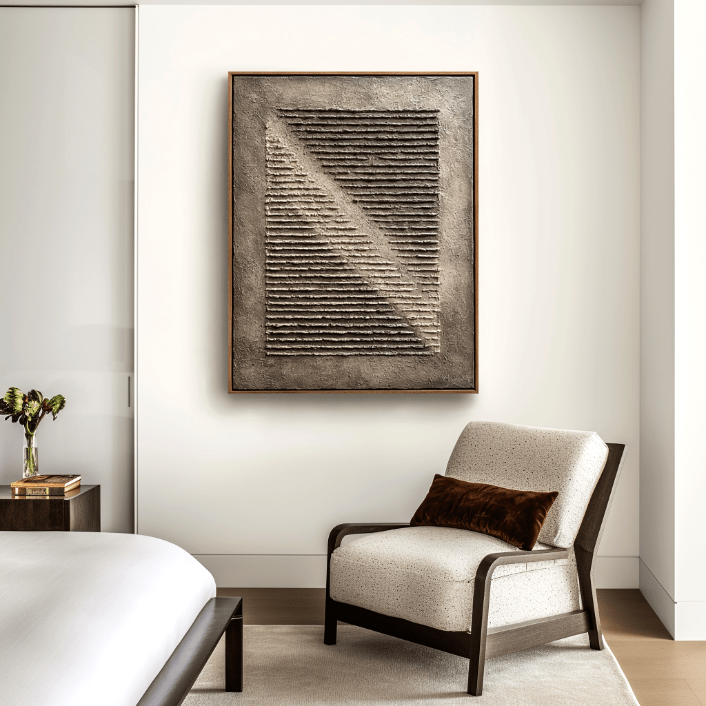 Diagonal Ridge – Neutral Relief Painting #awp89 Painting artwepaint 