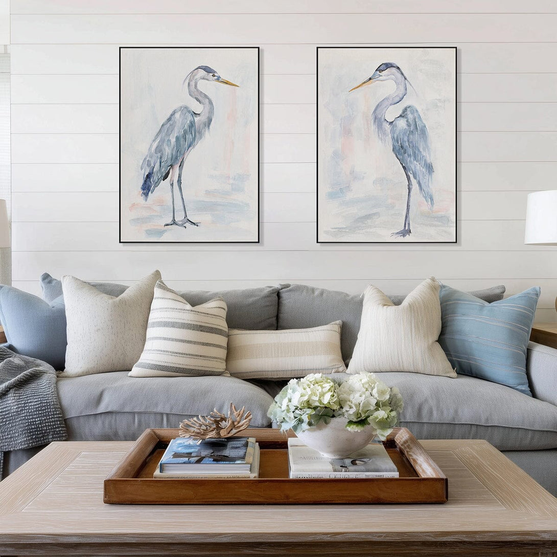 Distant Gaze - Blue Grey Heron Watercolor#M3587 Painting artwepaint 