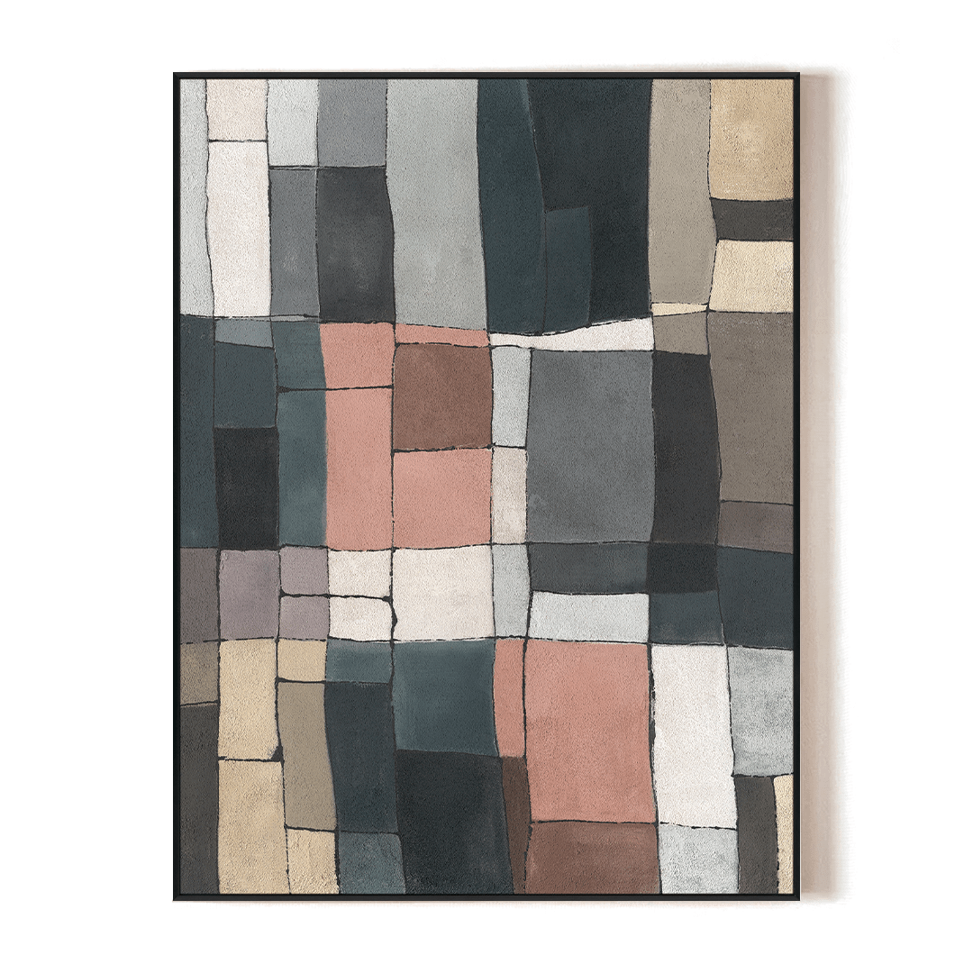 Earth Mosaic-Geometric Abstract Painting #P4501 Painting artwepaint 