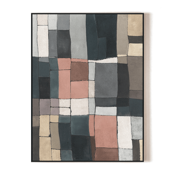 Earth Mosaic-Geometric Abstract Painting #P4501 Painting artwepaint 