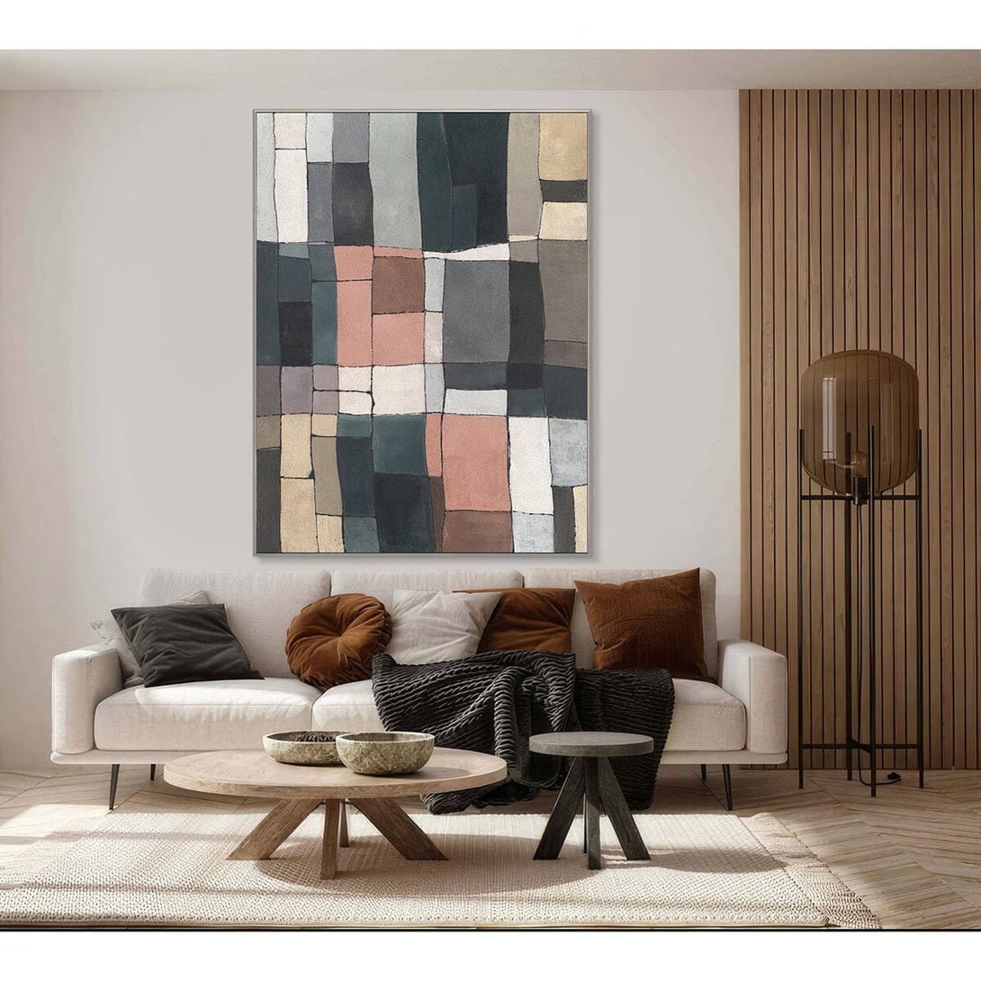 Earth Mosaic-Geometric Abstract Painting #P4501 Painting artwepaint 