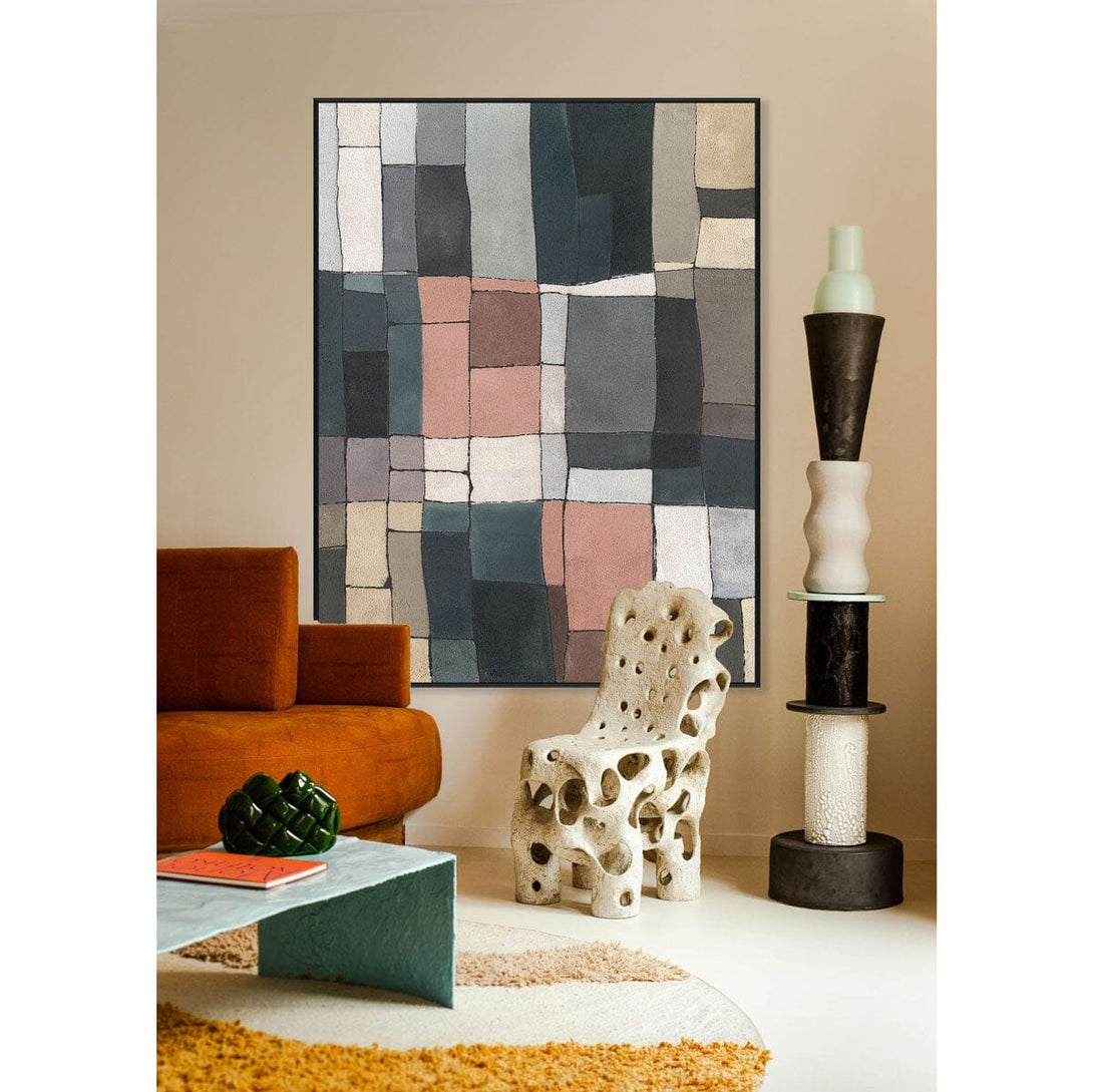 Earth Mosaic-Geometric Abstract Painting #P4501 Painting artwepaint 