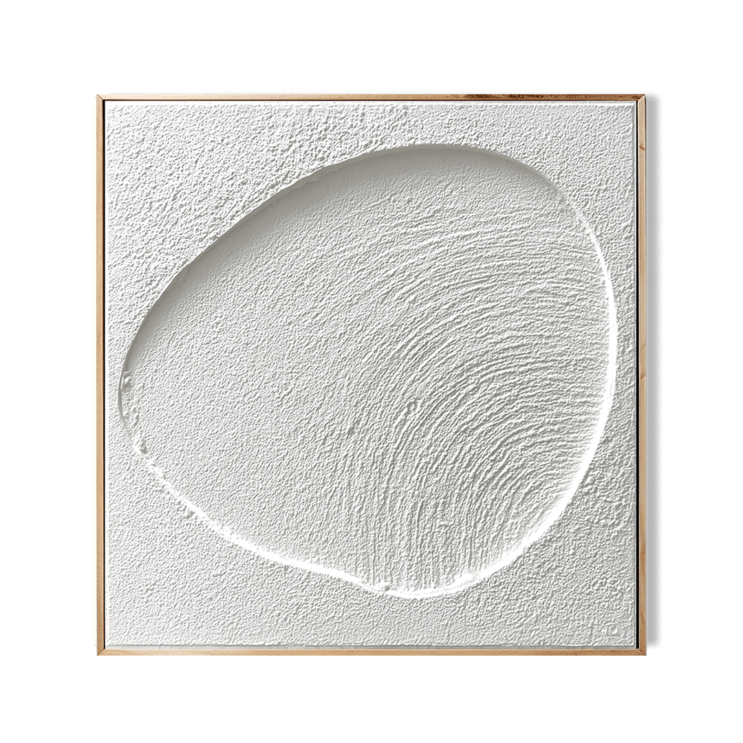 Echo Form – White Minimalist Textured Art #awp24 Painting artwepaint 
